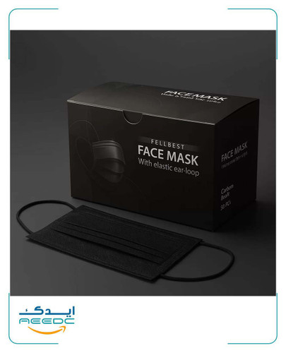 ماسک مشکی ۴ لایه تکسان (50عددی)