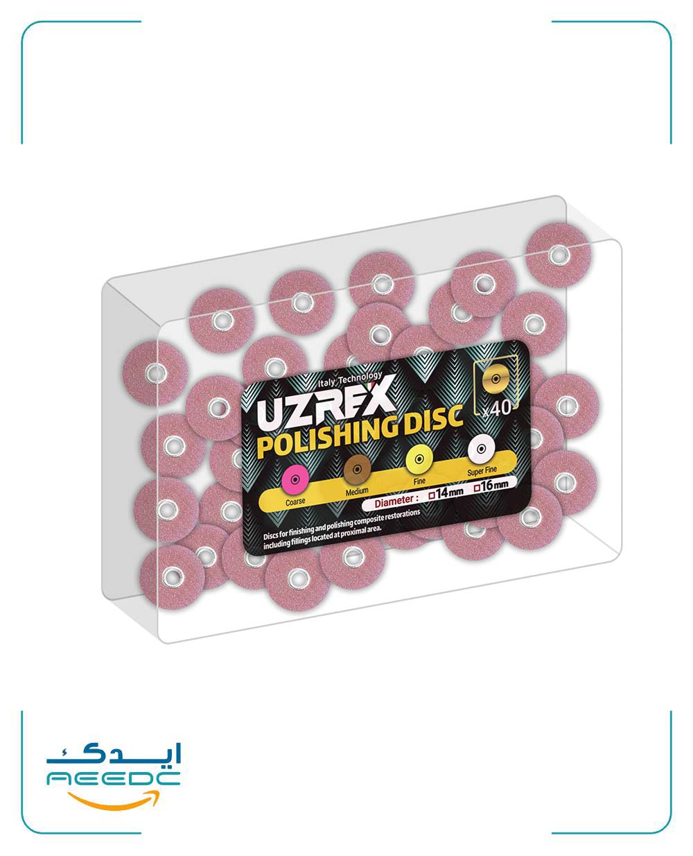 دیسک پرداخت کامپوزیت صورتی یوزرکس Coarse