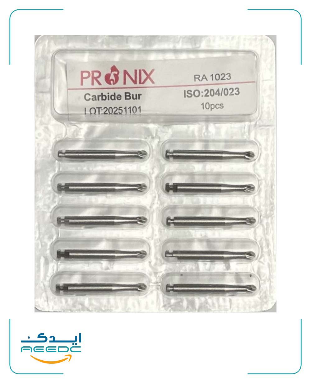 فرز آنگل کارباید PRONIX (بسته 10 عددی)
