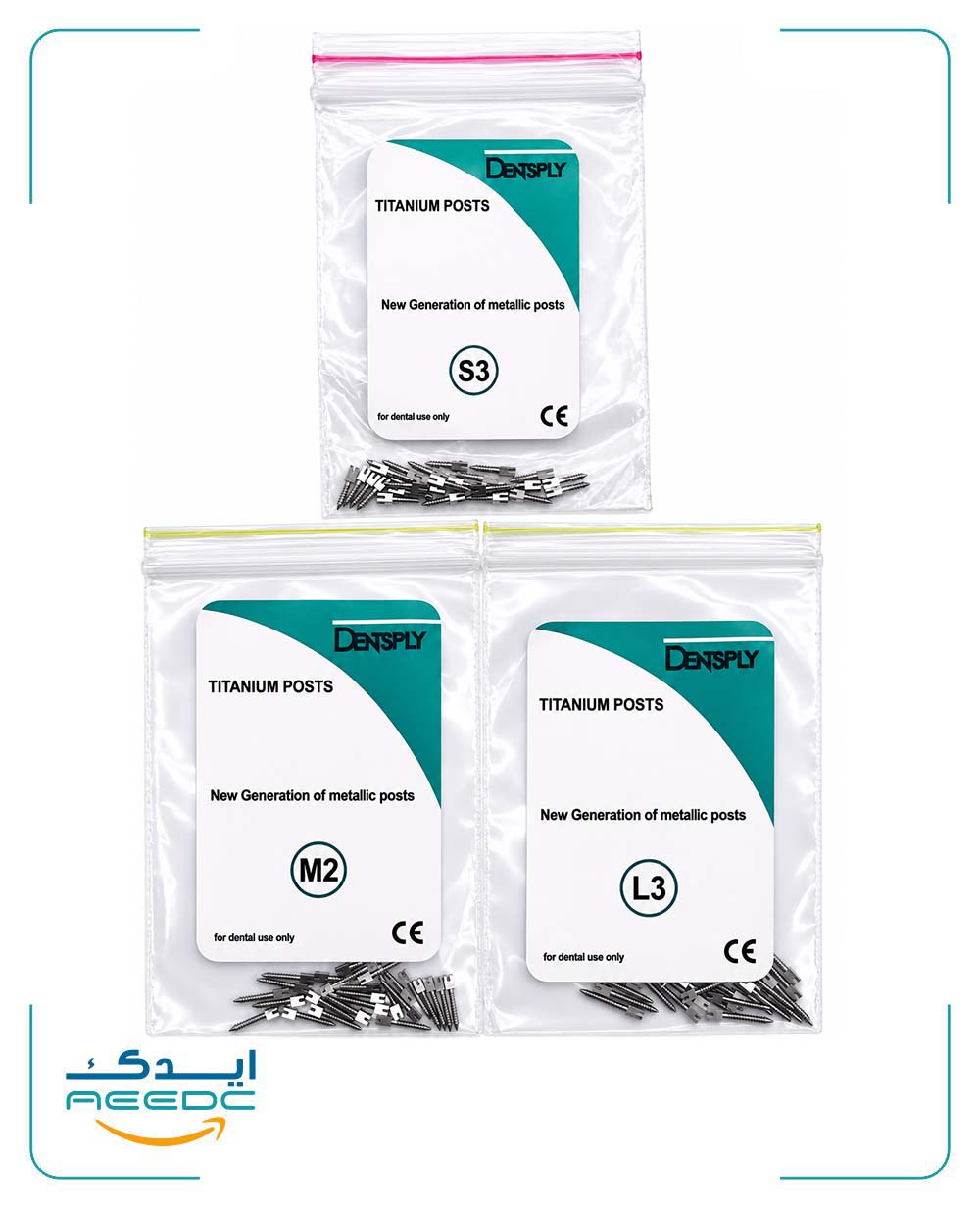 پین تیتانیوم داخل کانال دنتسپلی 25 عددی