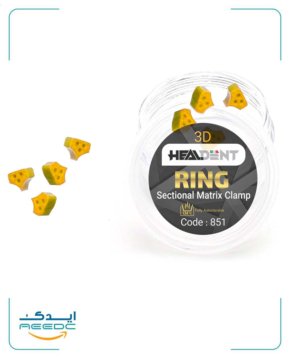 سری یدکی رینگ سکشنال ماتریکس سر مثلثی هیلدنت (سیلیکونی) کد 851