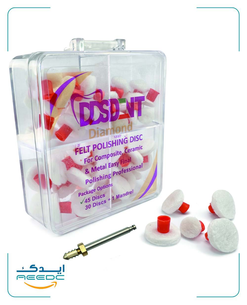 کیت ۳۰ عددی دیسک نمدی دایموند پالیش کامپوزیت DDS